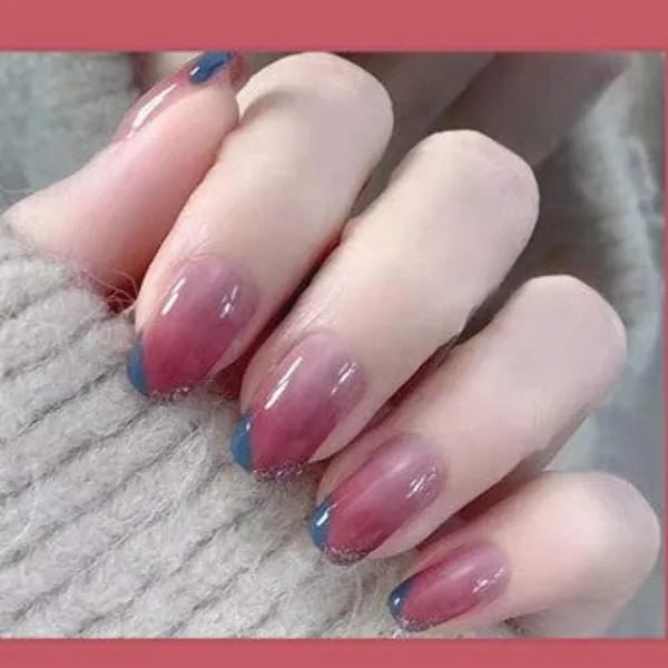 Twilight_Sparkle_Press_On_Nails_Rose_To_Navy_Gradient_With_Glitter