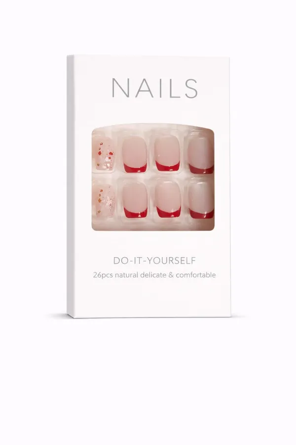 Red_French_Tip_Press_On_Nails_With_Glitter_Accents_24_Pcs