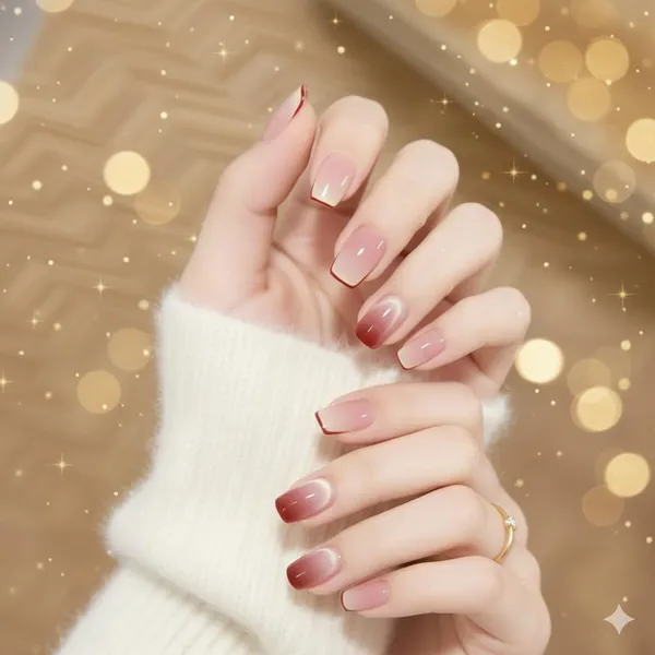 Rose_Gradient_Press_On_Nails_Nude_To_Burgundy_Ombre_With_Gold_Trim