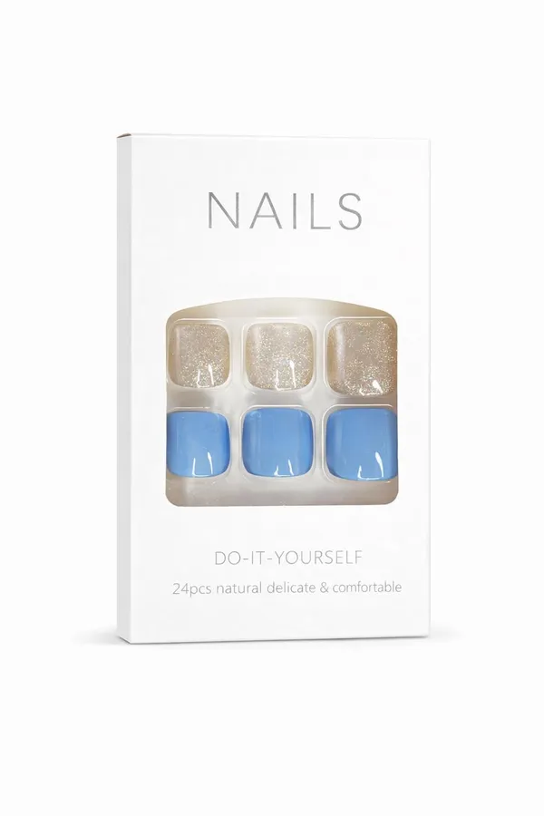 Blue_Shimmer_Glitter_Press_On_Toenails_24_Pcs_Stylish_Diy_Toenails