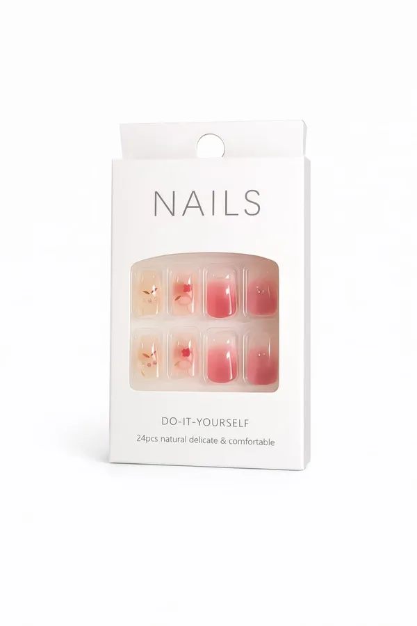 Rosy_Gradient_Charm_Press_On_Nails_Pink_Ombre_With_Heart_Bow_Accents