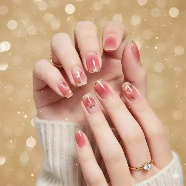 Rosy_Gradient_Charm_Press_On_Nails_Pink_Ombre_With_Heart_Bow_Accents