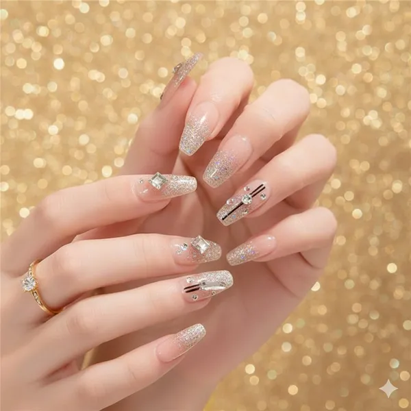 Crystal_Glam_Press_On_Nails_Nude_With_Silver_Glitter_Gem_Accents