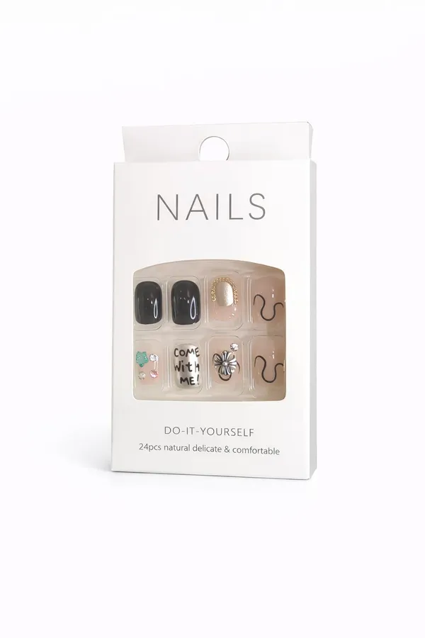 Nude_Black_Butterfly_Press_On_Nails_Beige_Black_With_Butterfly_Flower_Art