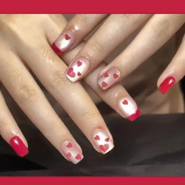Sweetheart_Press_On_Nails_Red_With_Pink_Heart_Accents