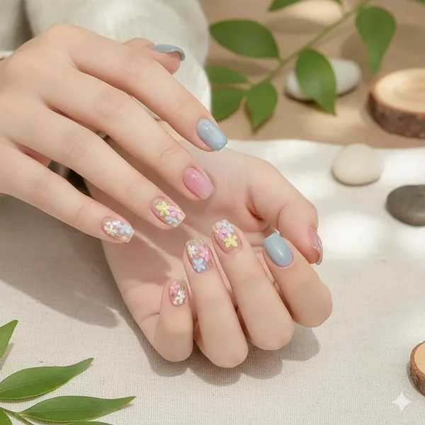 Pastel_Floral_Press_On_Nails_Blue_Pink_24Pcs