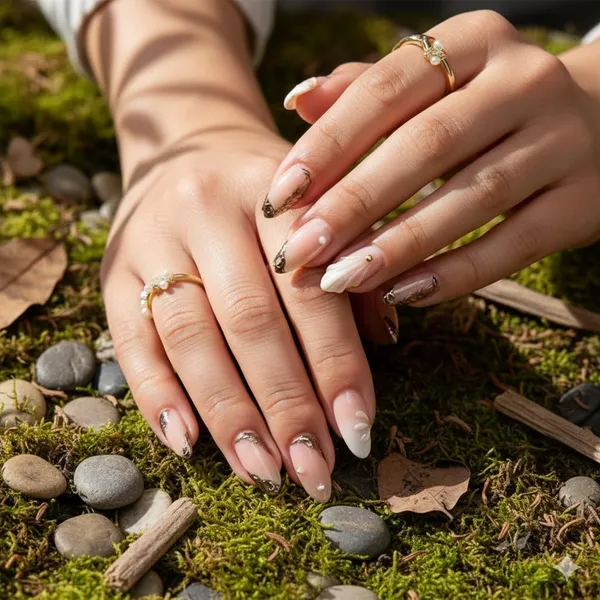 Nude_Gold_Marble_Press_On_Nails_Soft_Pink_With_Brown_Gold_Marble_Crystal_Accents