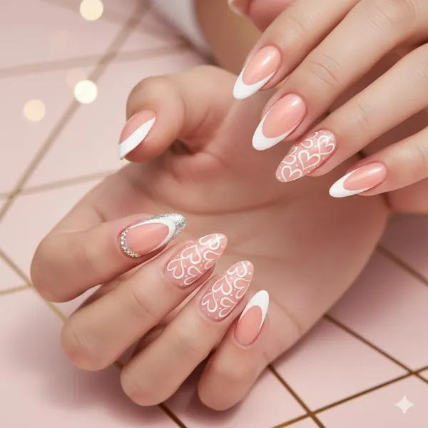 White_Heart_French_Tip_Press_On_Nails_Nude_With_White_Tips_Heart_Art