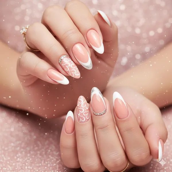 White_Heart_French_Tip_Press_On_Nails_Nude_With_White_Tips_Heart_Art