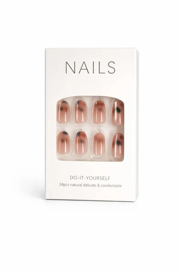 Smoky_Chrome_Press_On_Nails_Nude_With_Metallic_Brown_Tips