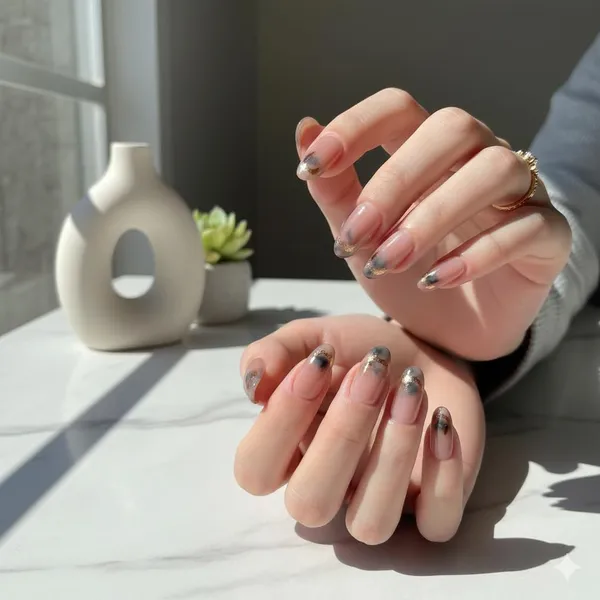 Smoky_Chrome_Press_On_Nails_Nude_With_Metallic_Brown_Tips