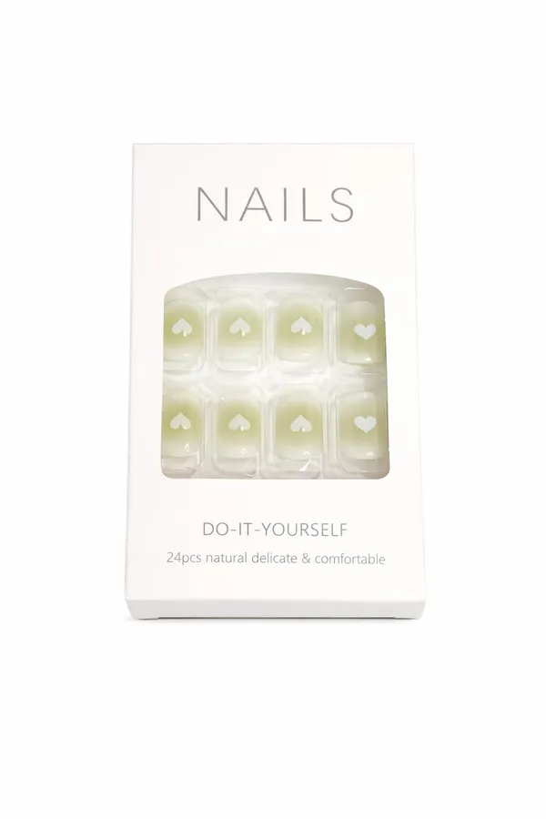 Sage_Heart_Press_On_Nails_Olive_Green_With_Pearl_Heart_Accents