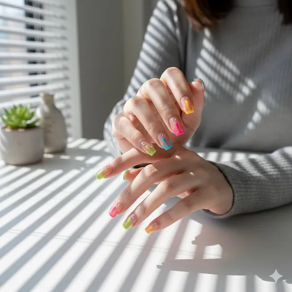 Neon_Rainbow_Gradient_Press_On_Nails_Multicolor_Ombre_With_Gem_Accents