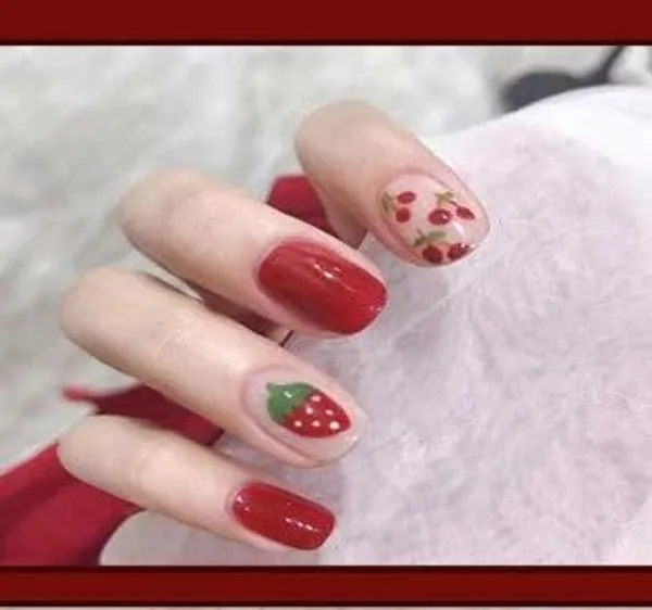 Berry_Delight_Press_On_Nails_Red_With_Strawberry_Cherry_Accents_Press_On_Nails_Artificial_Designer_3D_White_Bow_Pearl_With_Pink_Glitter_Color_Nails_Extension_24_Pieces_Combo_Set_With_Kit_Beautiful_Fake_False_Nails