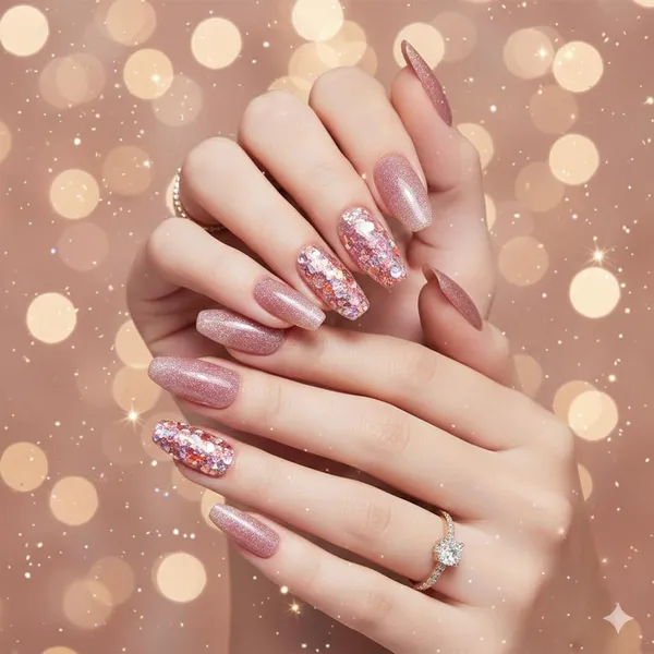 Rose_Gold_Glitter_Press_On_Nails