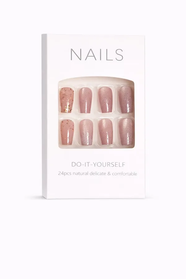 Rose_Gold_Glitter_Press_On_Nails