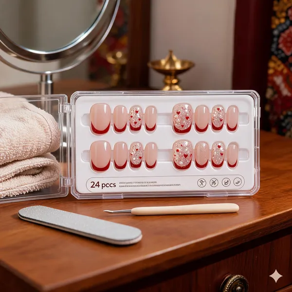 Red_French_Tip_Press_On_Nails_With_Glitter_Accents_24_Pcs