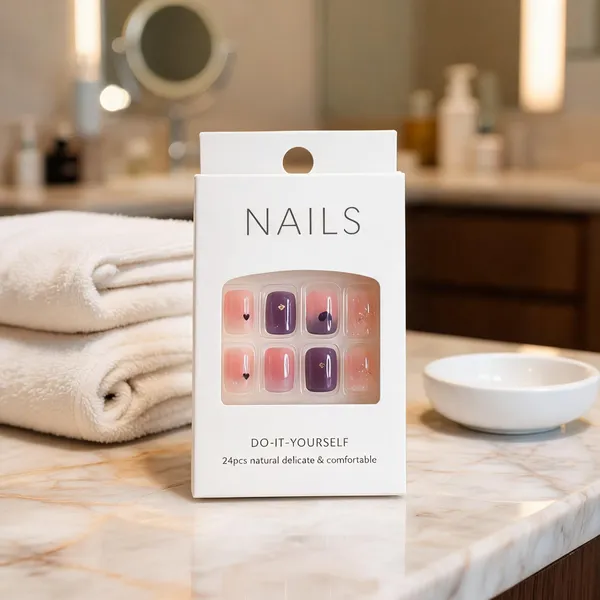 Pastel_Rainbow_Press_On_Nails_Pink_Purple_Yellow_Glitter_Mix