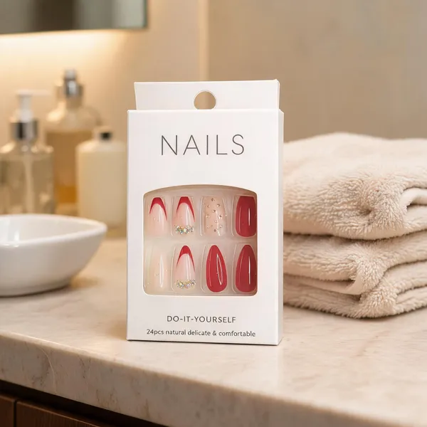 Red_Chevron_French_Tip_Press_On_Nails_Nude_With_Red_V_Tips_Crystal_Accents