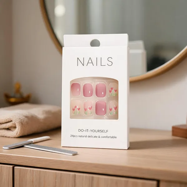 Dusty_Rose_Floral_Press_On_Nails_Matte_Mauve_With_Flower_Accents