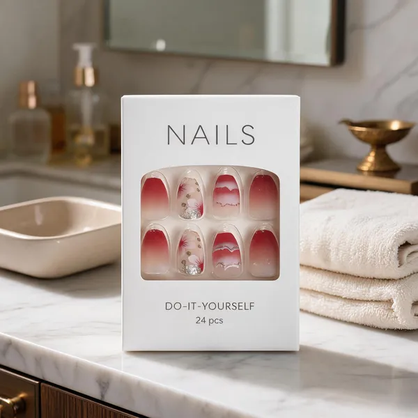 Wine_Roses_Press_On_Nails_Burgundy_Gradient_With_Floral_Accents