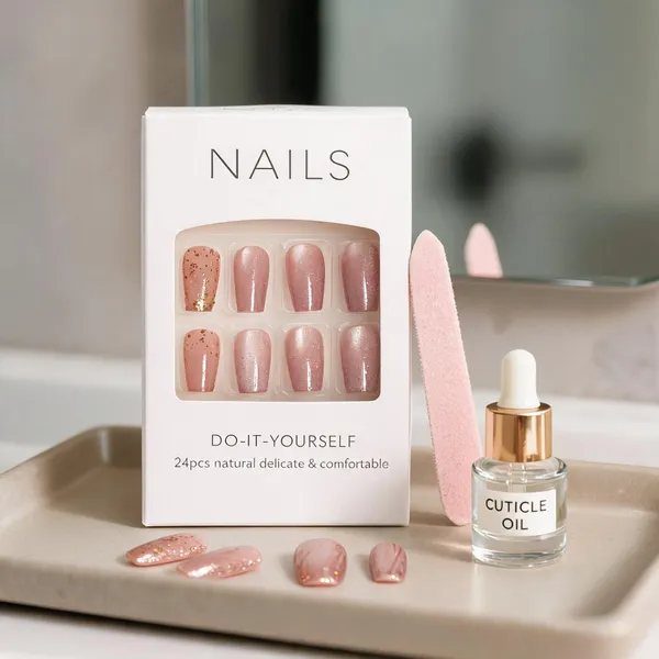 Rose_Gold_Glitter_Press_On_Nails