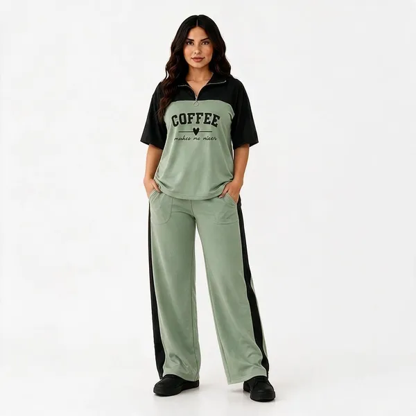 Green_Coffee_Typography_Co-Ord_Set_-_Casual_Loungewear_Top_&_Pants