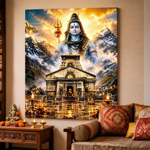 Kedarnath_Mahadev_Blessing_Painting