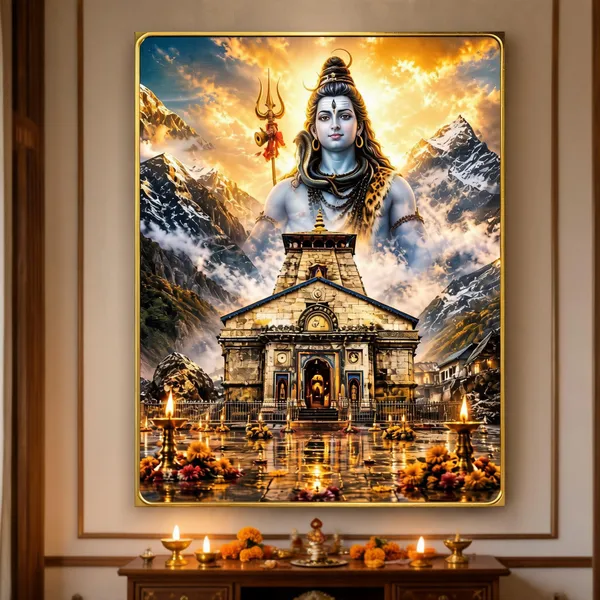 Kedarnath_Mahadev_Blessing_Painting