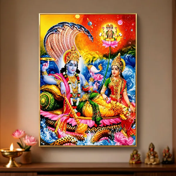 Vishnu_Lakshmi_Kshir_Sagar_Painting