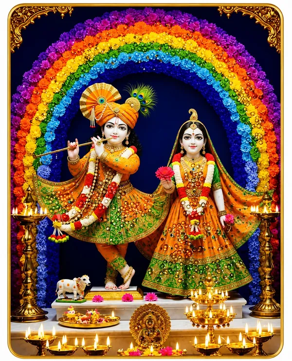 Radha_Krishna_Rainbow_Darshan_Painting