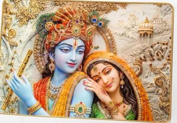 Krishna_lying_with_flute_(white_&_gold)