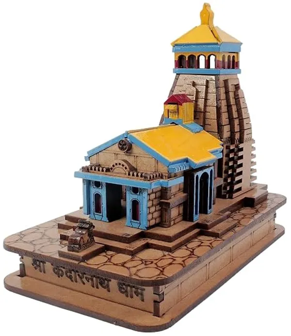 Handcrafted_Wooden_Kedarnath_Temple_Miniature_(Showpiece)