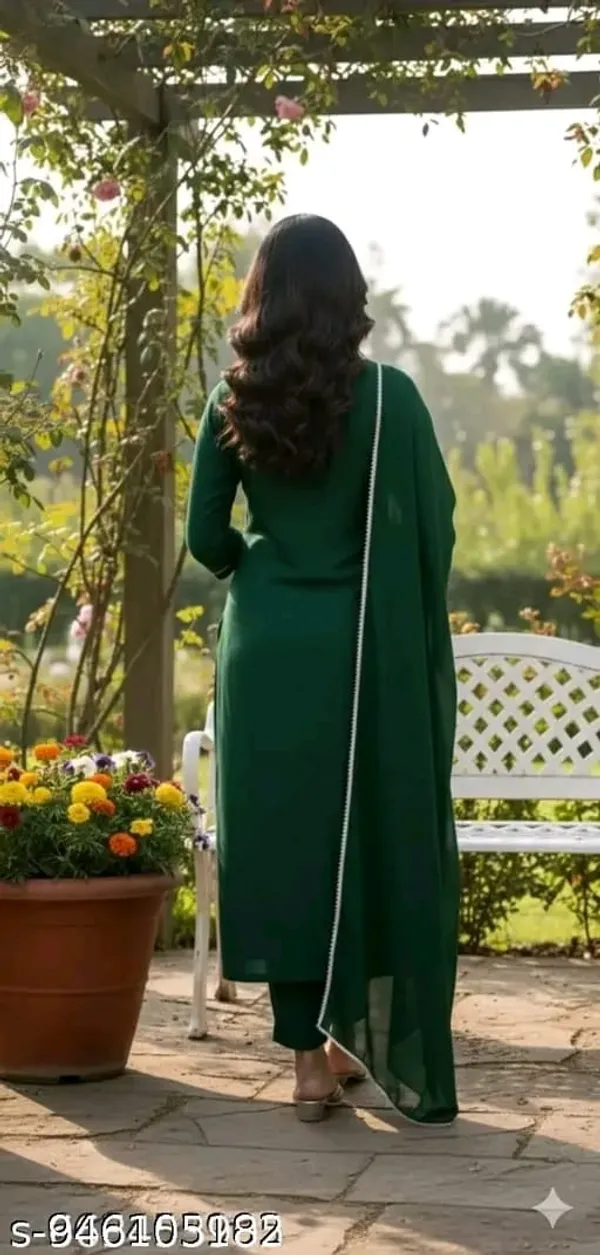 Green_Embroidered_Straight_Kurta_Set_for_Women