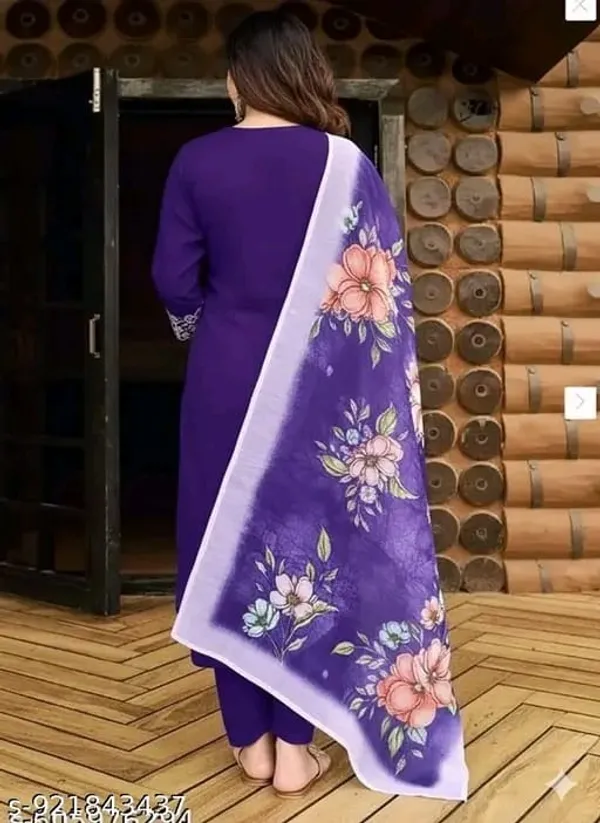 Purple_Floral_Print_Salwar_Suit_Set_for_Women