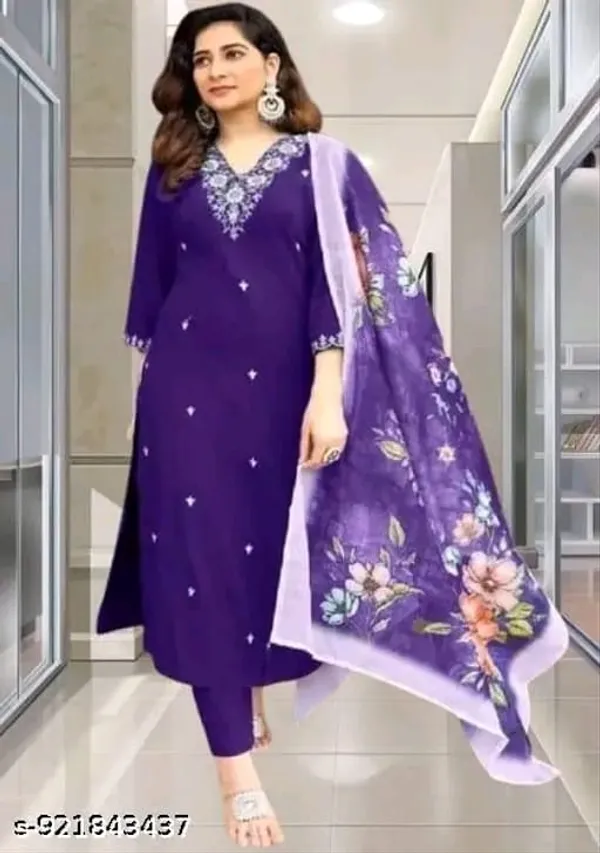 Purple_Floral_Print_Salwar_Suit_Set_for_Women