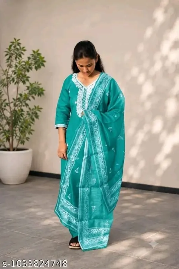 Teal_Printed_Straight_Kurta_Set_for_Women