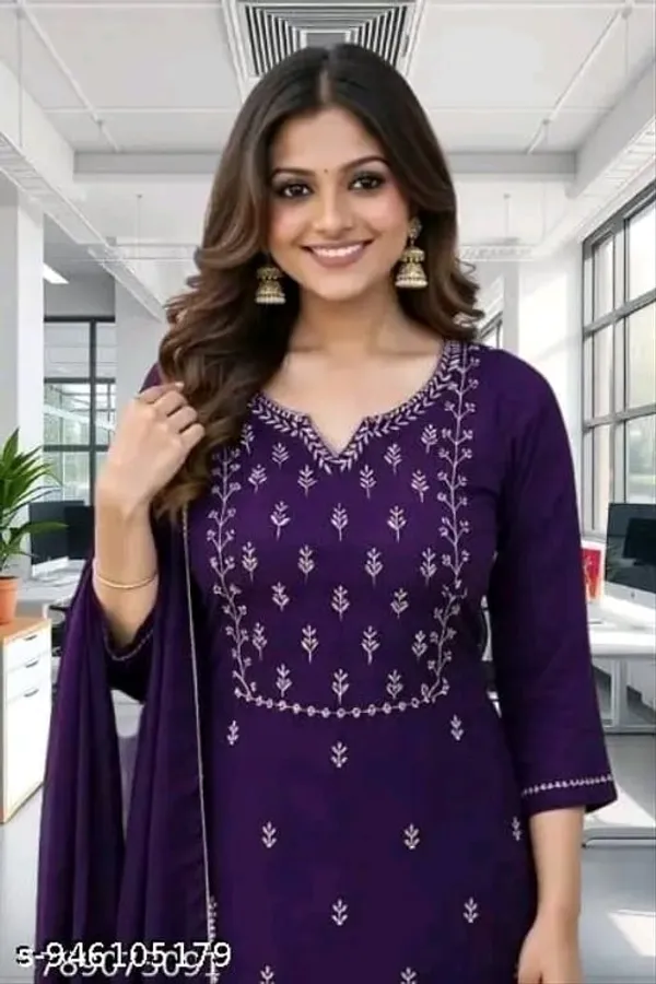 Purple_Embroidered_Straight_Kurta_Set_for_Women