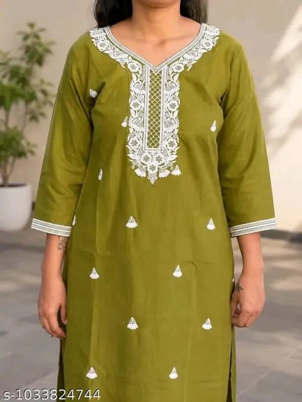 Olive_Green_Embroidered_Kurta_Set_for_Women