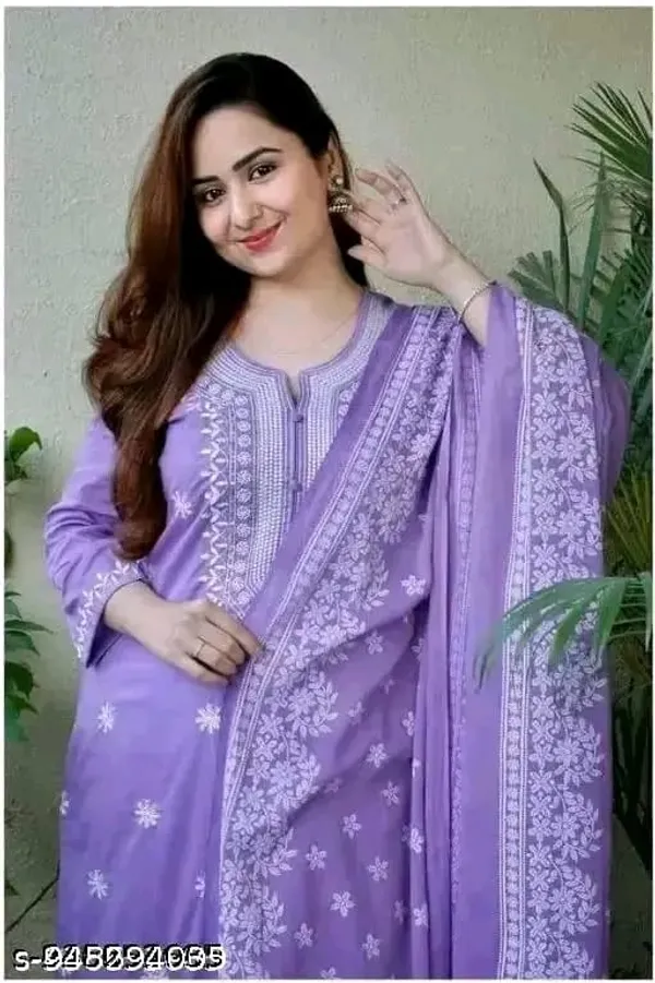 Lavender_Embroidered_Kurta_Set_for_Women