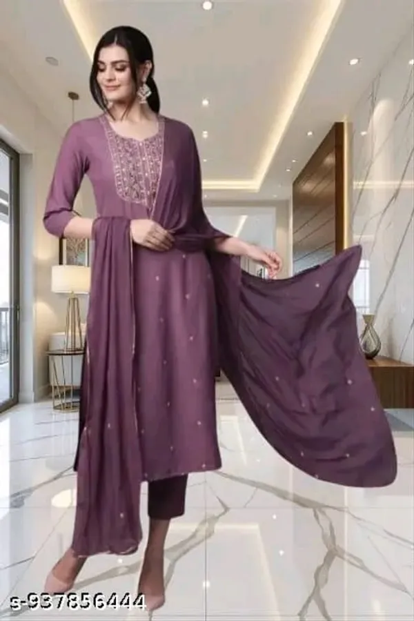 Purple_Embroidered_Straight_Kurta_Set_for_Women