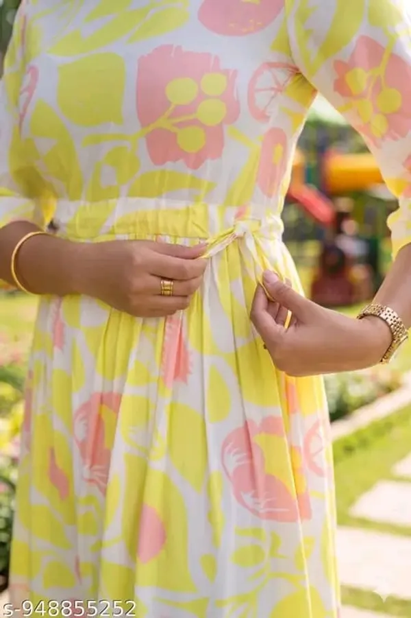 Yellow_Abstract_Print_Fit_And_Flare_Dress_for_Women
