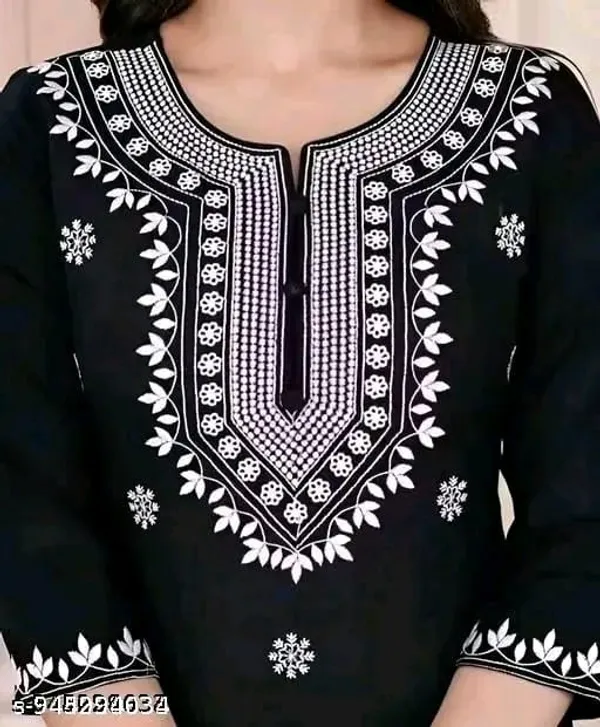 Black_Embroidered_Kurta_for_Women