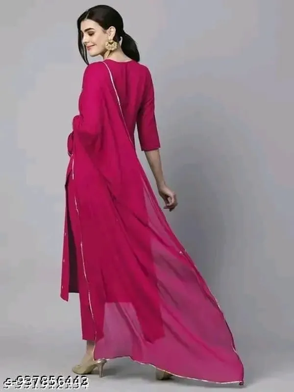 Magenta_Embroidered_Straight_Kurta_Set_for_Women