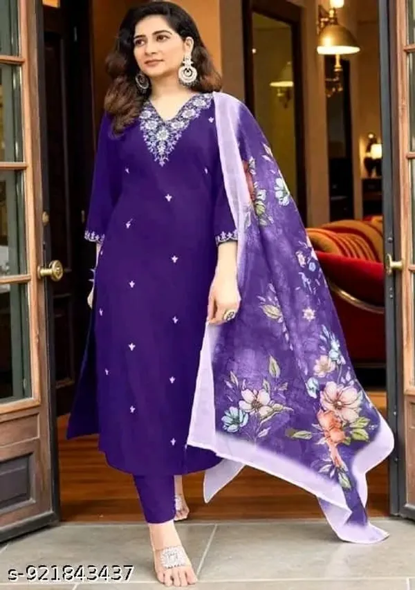 Purple_Floral_Print_Salwar_Suit_Set_for_Women