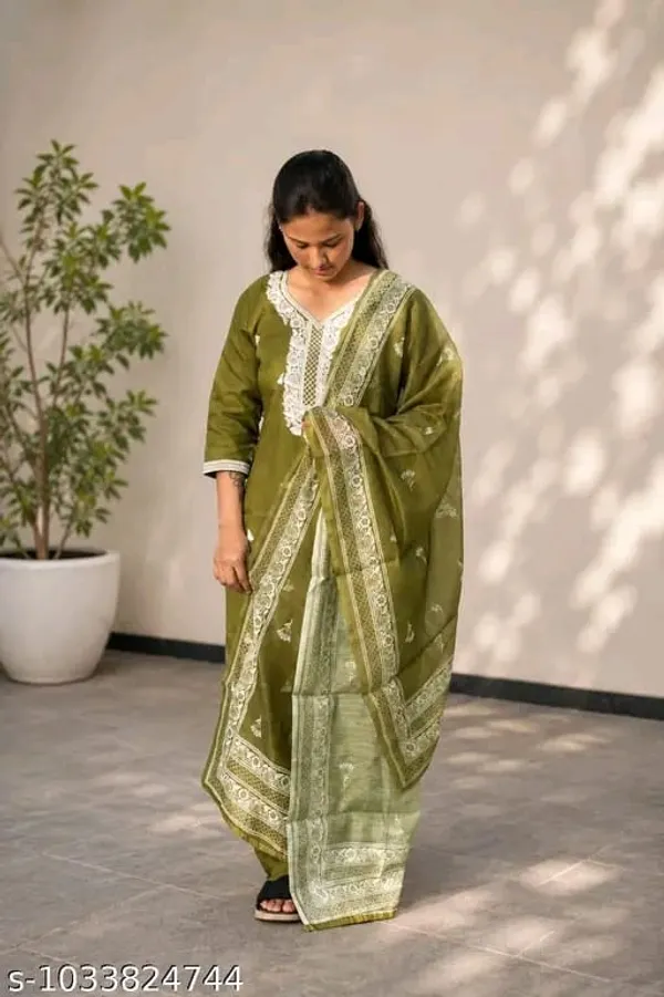 Olive_Green_Embroidered_Kurta_Set_for_Women