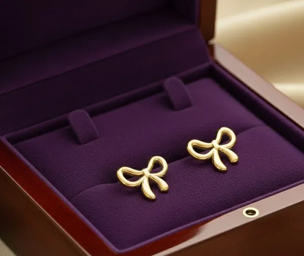 Gold_Plated__Bow_Themed_Earrings