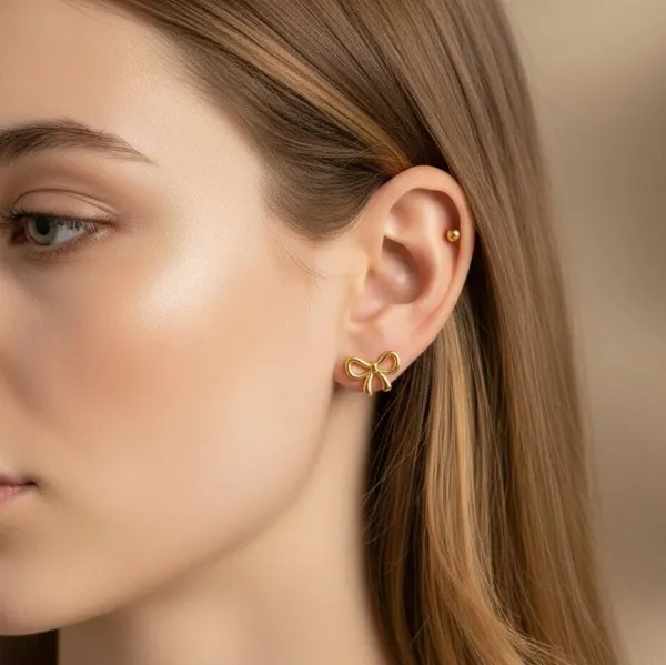 Gold_Plated__Bow_Themed_Earrings