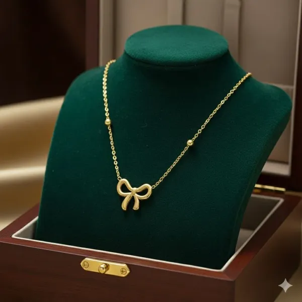 Gold_Plated__Bow_Themed_Pendant