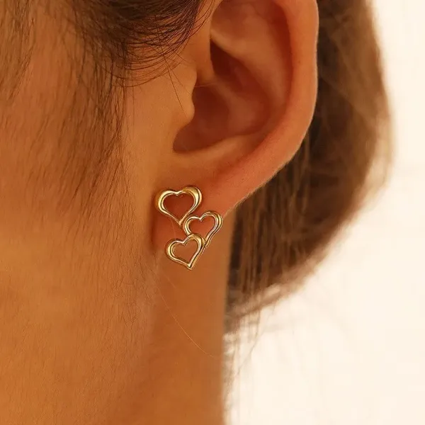 Gold_Plated_Stainless_Steel_Heart_Themed_Stud_Earrings